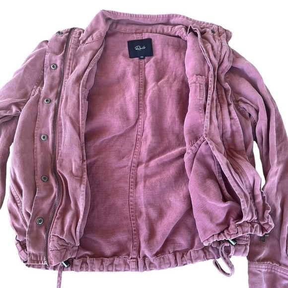 Rails Collins Lightweight Utility Jacket Size XXS Brick Color Zip Front Pockets - Picture 6 of 14